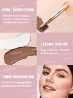 Stylo contour du nez et surligneur 2 en 1 Fine Line-Terre d'ombre – Image 5