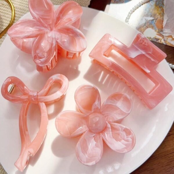 4pcs Boho Butterfly Flower Clip Set