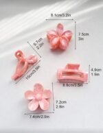 4pcs Boho Butterfly Flower Clip Set – Image 2