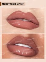 Coffret crayon à lèvres et duo de rouges à lèvres Soft 90's Glam-Moody Taupe – Image 2