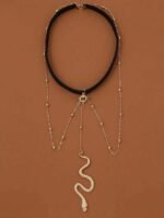 Chaine de cuisse serpent doré – Image 4