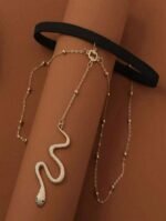 Chaine de cuisse serpent doré – Image 2