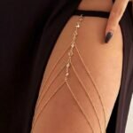 Chaine de cuisse simple doré