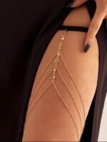 Chaine de cuisse simple doré
