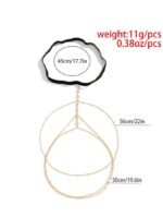 Chaine de cuisse simple doré – Image 3
