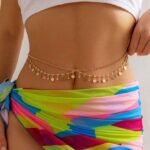 chaîne de taille dorée multicouche