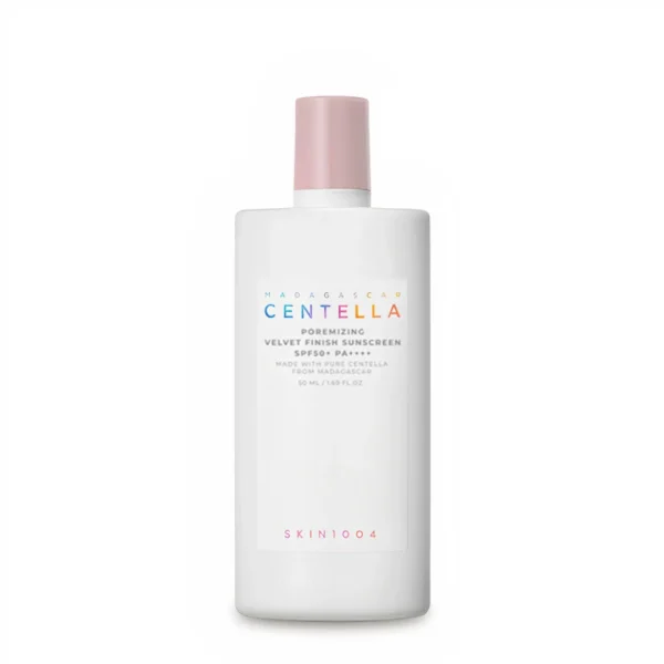 SKIN1004 – Crème solaire porémiante au fini velours à la centella de Madagascar SPF 50+ PA ++++